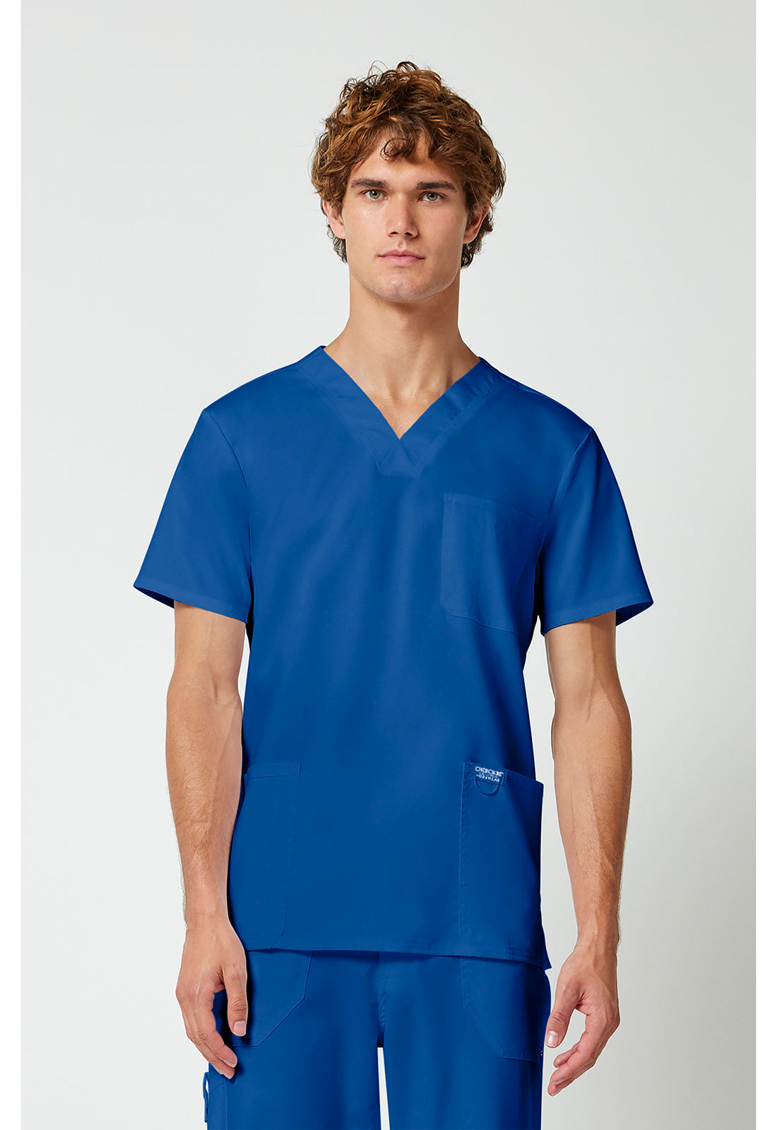 Heren T-shirt met V-hals met moderne pasvorm en ID-lus WWE670