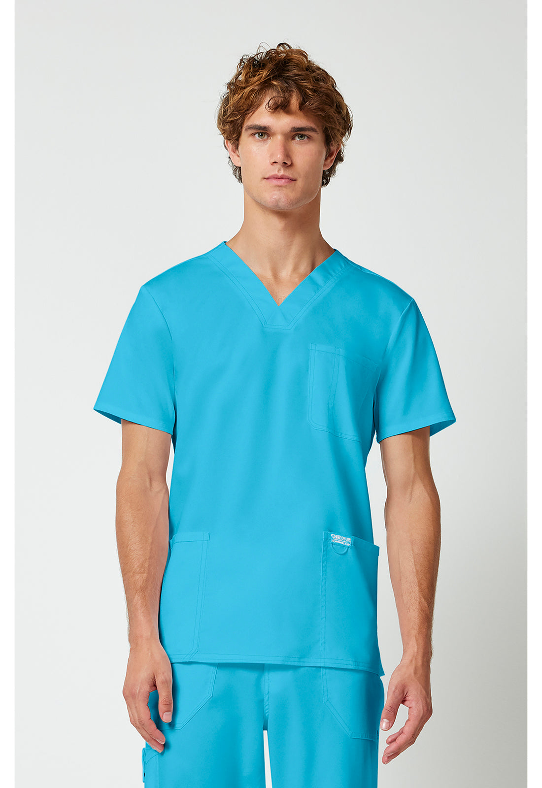 Heren T-shirt met V-hals met moderne pasvorm en ID-lus WWE670