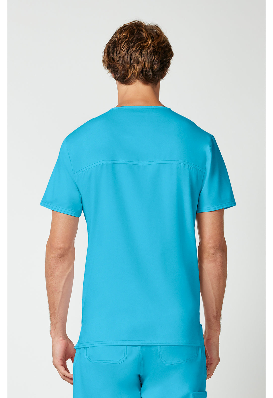Heren T-shirt met V-hals met moderne pasvorm en ID-lus WWE670