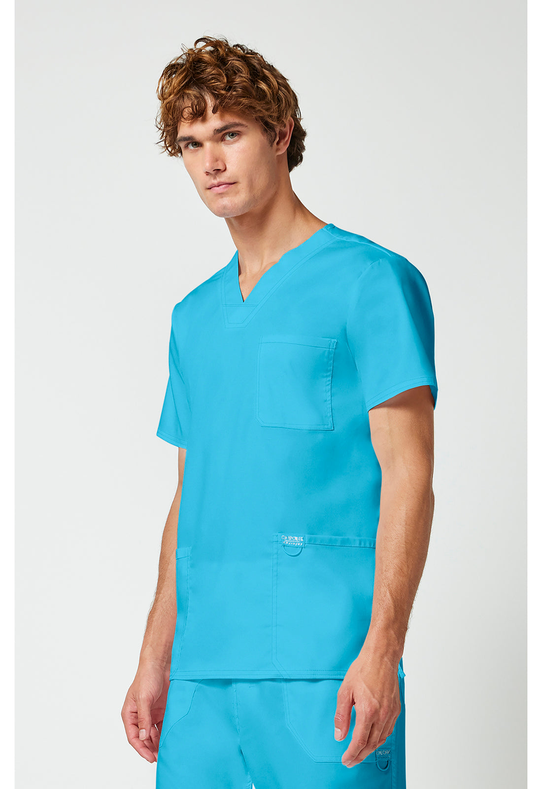 Heren T-shirt met V-hals met moderne pasvorm en ID-lus WWE670