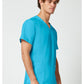 Heren T-shirt met V-hals met moderne pasvorm en ID-lus WWE670