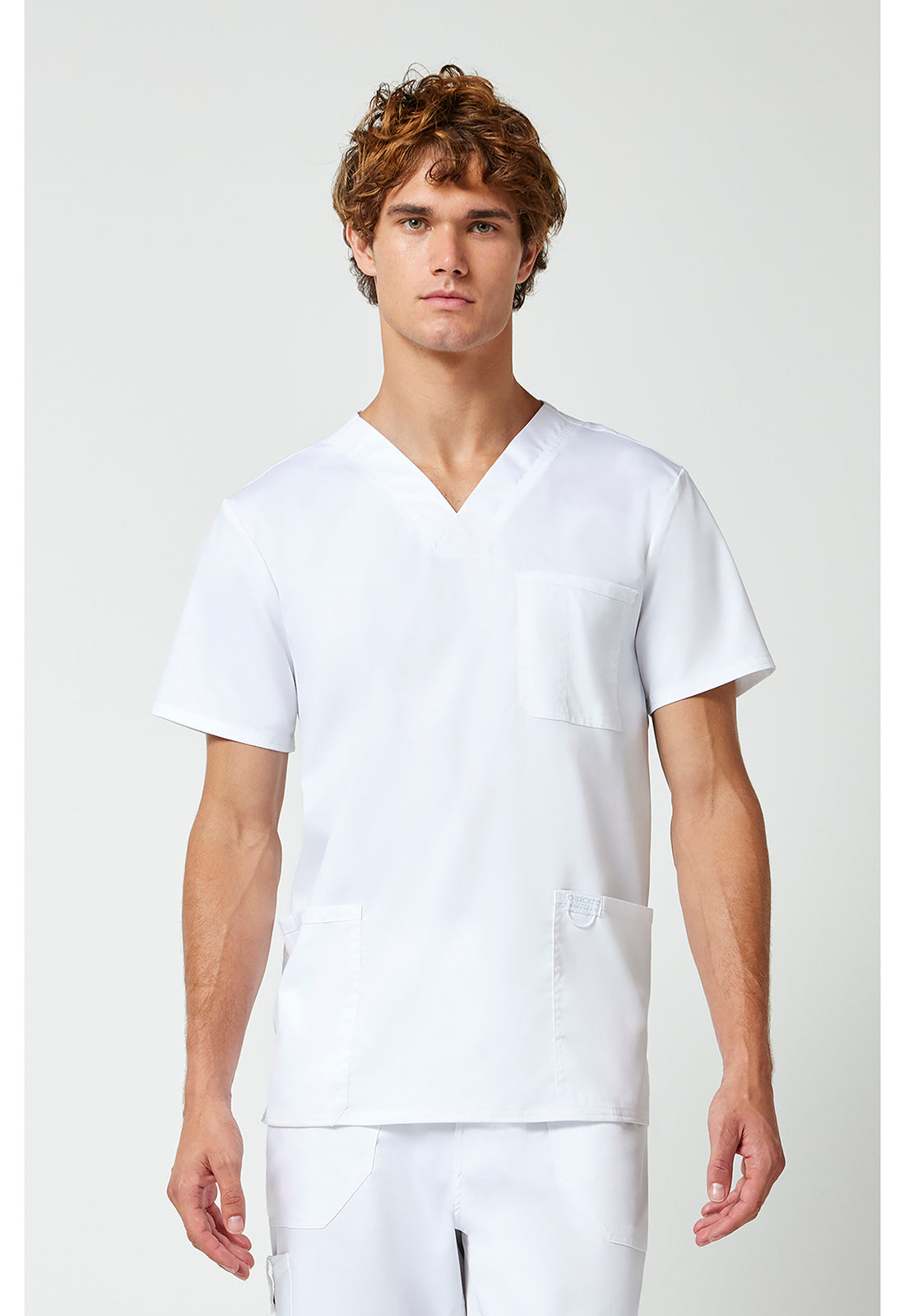 Heren T-shirt met V-hals met moderne pasvorm en ID-lus WWE670