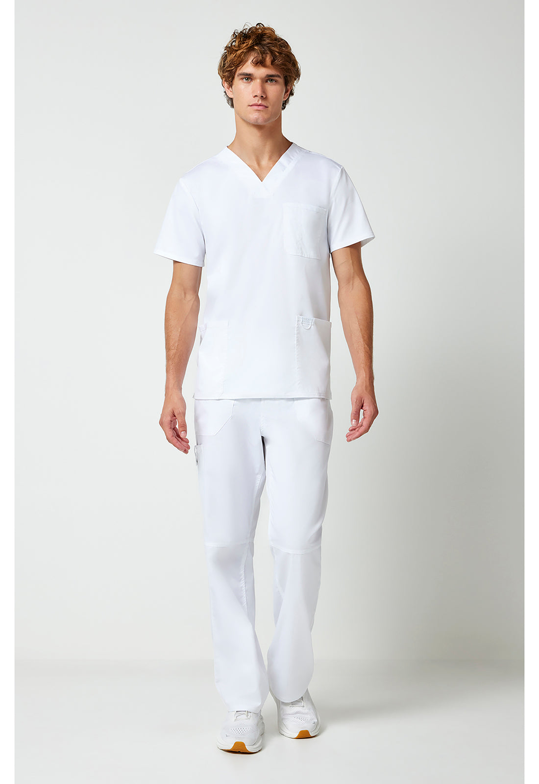 Heren T-shirt met V-hals met moderne pasvorm en ID-lus WWE670