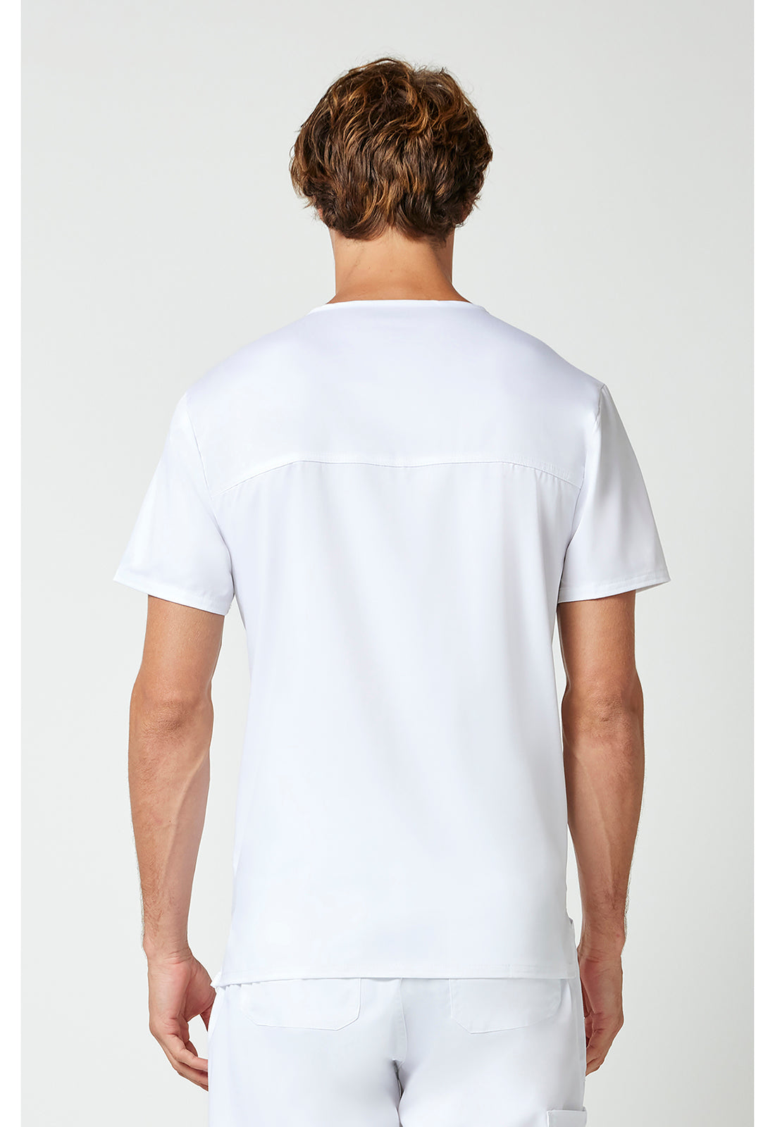 Heren T-shirt met V-hals met moderne pasvorm en ID-lus WWE670