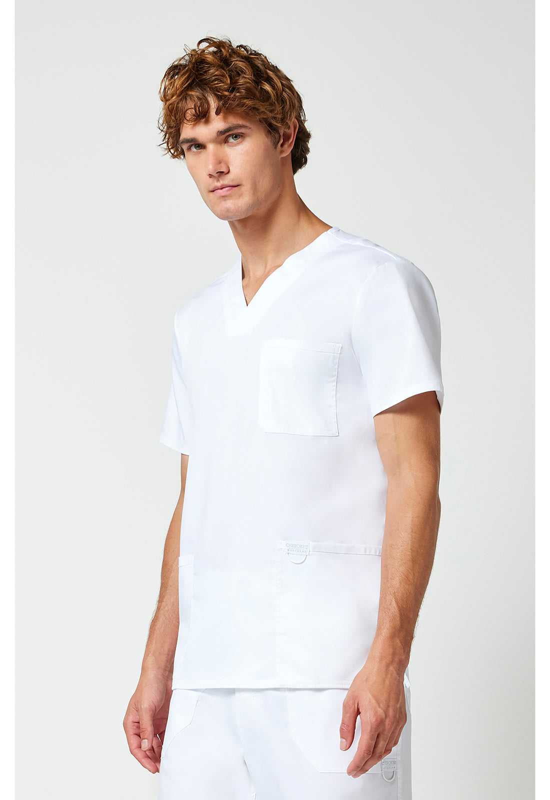 Heren T-shirt met V-hals met moderne pasvorm en ID-lus WWE670