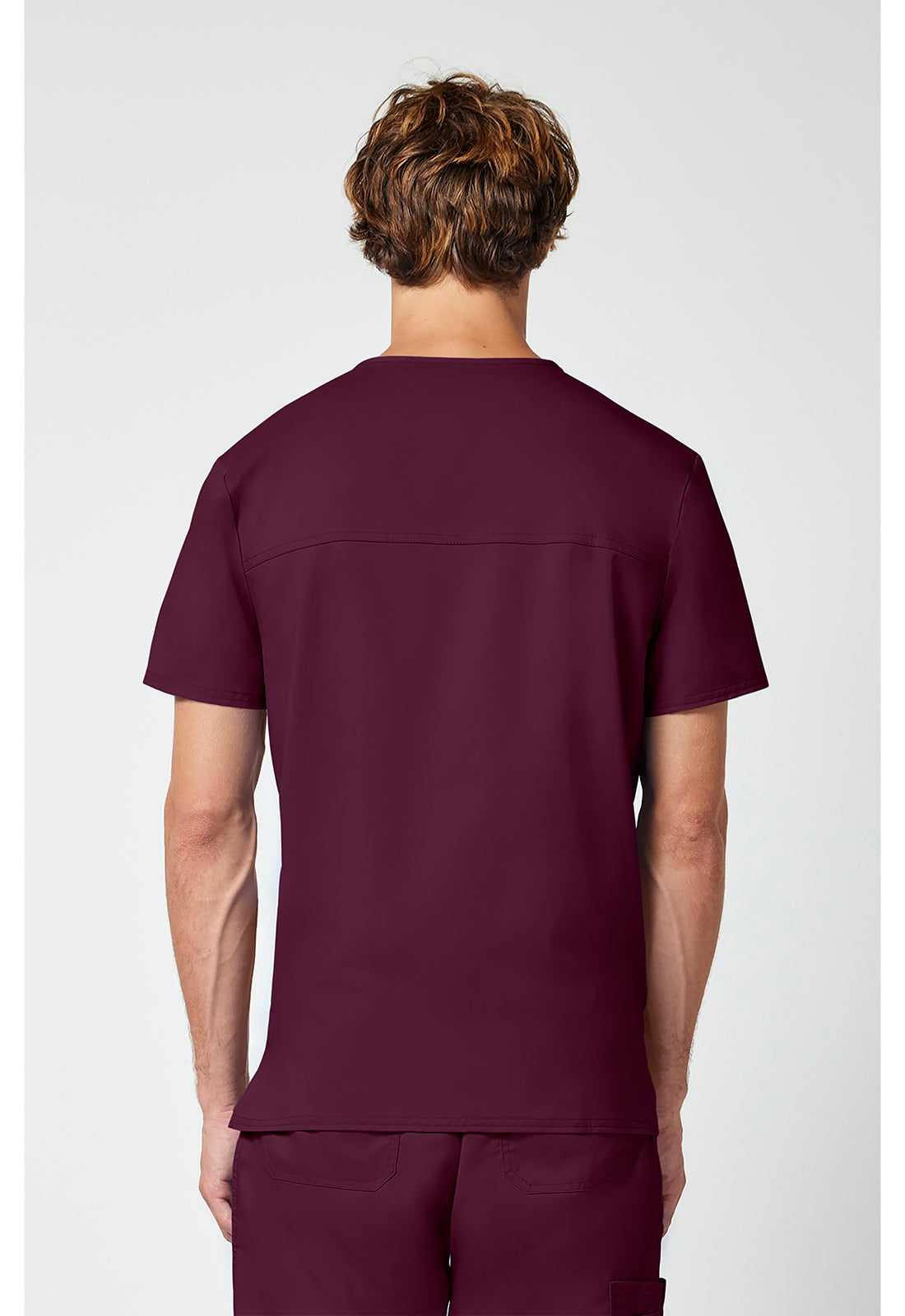 Heren T-shirt met V-hals met moderne pasvorm en ID-lus WWE670