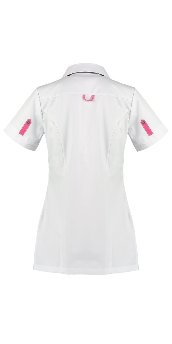 Veste de soin pour femme Kristel blanc avec accents de couleur en 3 couleurs