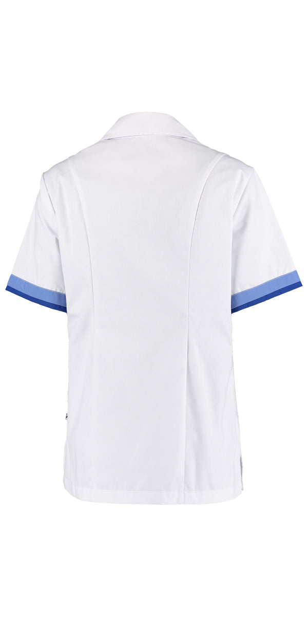 Veste de soin pour femme Kristel blanc avec accents de couleur en 3 couleurs