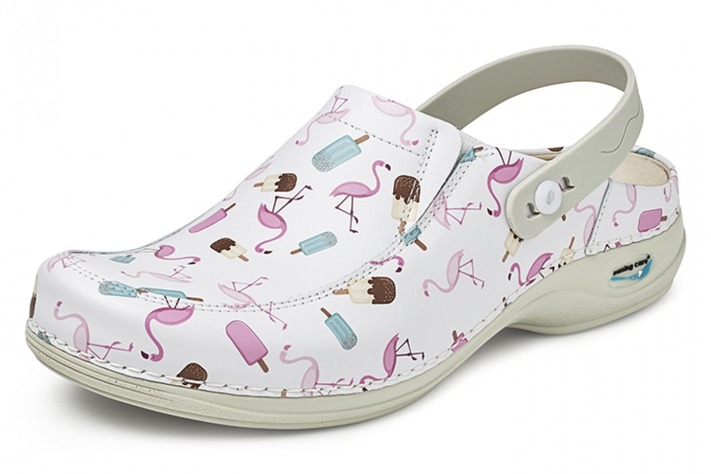 Wash & Go open elastiek flamingo's en ijsjes - Zorgkleding.nl